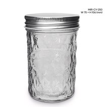 유리병 미르 크리스탈 250ml, 1개