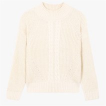 일로딜로 SH01 IDKA22N3Z 91크림 (모던) 말랑 오버핏 펄니트 풀오버