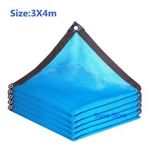 비닐하우스시공 조립식비닐하우스 자외선 차단 HDPE 푸른 태양 차양 그물 다육 식물 정원 온실 야외 수영장 커버 그늘, 3x4m
