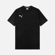 푸마 데일리반팔 기본스라일 팀골 23 캐주얼 반팔티 검흰(656578-03)