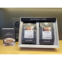이디야커피 스페셜티 원두 선물세트 200g 2개입+쇼핑백, 이디야 원두 선물세트+쇼핑백