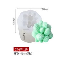 다육 식물 캔들 실리콘 몰드 양초 금형 모양 틀 입체 모양틀 꽃 냄비 꽃병 콘크리트 석고 시멘트 질 DIY 아로마 접착제, G