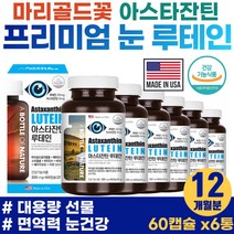 60대 중년 여성 눈 건강 영양제 피로감 안구건조 마리골드꽃 비타민A 면역력 황반 개선 모니터 스마트폰 업무 눈흐림 눈핏줄 프리미엄 LUTEIN 빌베리 안토시안 베타카로틴 루테린