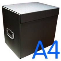 무지 제안서 박스 A4 (검정) 1set*5개-검정손잡이 검정색-검정손잡이