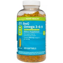 BeeQ 오메가 3-6-9 식이 보충제 325개입, 1개
