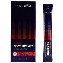 에너지부스터 리보스 아르기닌 리얼그램 근력 지구력 근육회복, 3박스 1달