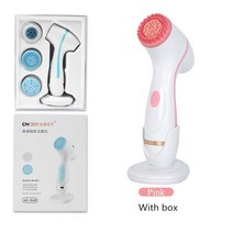 두피마사지기 두피 케어 관리 뉴클렌징 브러시 소닉 페이스 회전 갈바니카 페이셜 스파 시스템으로 블랙 헤, 02 Pink-usb-with box, 02 Pink-usb-with box