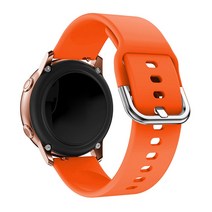 젤센 스마트워치 스트랩 실리콘 스포츠밴드 시계줄 20MM, S4_오렌지/20MM