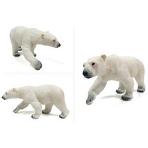 어린이 유아 정원 가든 꾸미기 화이트 북극곰 피규어 인형 장난감 강아지
