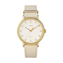 Timex Womens Analogue Classic Quartz Watch with Leather Strap TW2R70500