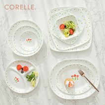 코렐 루즈트리오 빈티지 2인 4인 6인 10인 혼밥 신혼 그릇 세트, 06원형접시(중)