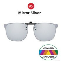 시저플립 VIVIBEE 편광 클립 온 플립 업 무테 선글라스 처방 방지 눈부심 야간 운전 안경 UV 보호