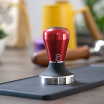 업소용 커피머신 PULLMAN 조정 가능한 단단한 손잡이 커피 Tampers 58mm 기계 부속품 콩 압박 Coffeeware, 04 Red(BIG STEP)