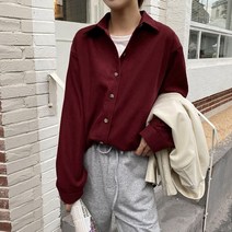 오너클랜 여성 베이직 셔츠 4컬러 1P 코듀로이 캐주얼 도톰