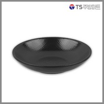 [돌산멜라민] 체크(흑) - 원형 찬기 (업소용그릇 멜라민그릇 예쁜그릇 식당접시 멜라민볼 멜라민찬기 검정색그릇), 1개, 블랙 2호 (DS-7756)