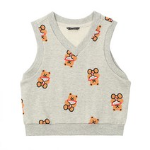 게스키즈 곰돌이 전판 귀요미 스판 베스트 티셔츠 G36DBV020B2