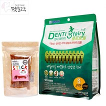 포켄스 덴티페어리 클로로필 410g + 멍도락 연어스틱 국내수제간식, 1개, 클로로필 410g S +연어스틱 60g
