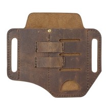 허리 툴 벨트 공구 가방 multitool leather sheath edc belt, 갈색