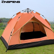 텐트 자동 열기 텐트 34 사람 캠핑 텐트 쉬운 인스턴트 설치 Protable 배낭 여행 여행 하이킹, 5. Green 3-4 people