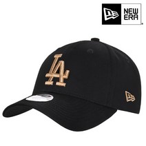 뉴에라 여성 LA 다저스 컬러 에센셜 940 볼캡 블랙골드 60081153, 60081153_블랙골드, OSFM