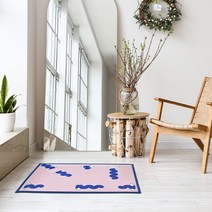 아트 미니 러그 먼지없는 러그 단모 크리미 사계절 극세사 소프트 논슬립 러그