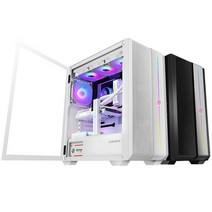 앱코 SUITMASTER 퍼포먼스 ARGB VGA SUPPORT 미들타워 케이스 블랙 P2000