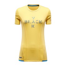 [국내매장판] 블랙야크 M노블S티셔츠 여성 경량 가벼운 기능성 여자 등산 티셔츠 아웃도어 등산복 상의 반팔티 긴팔티 추천 YELLOW 1CFTSM9512YE
