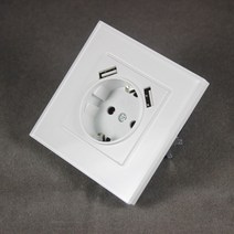 루이스폴센 ph5 버섯조명 취짐등 현대 led 타워멀티탭 디자인멀티탭 캠핑 멀티탭 usb 벽 소켓 충전기 더블 usb 포트 5v 2a white acrylic power usb, 흰색, 유럽 ​​연합