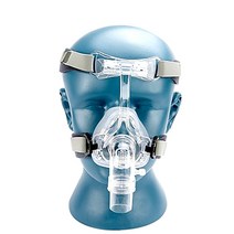 스마트 코골이 방지 양압기BMC NM4 비강 마스크 헤드 기어 및 SML 3 사이즈 쿠션 모든 얼굴 용 CPAP 자, 1M