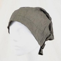 사계절 주름 뒷밴딩 순면 비니 두건 중년 모자