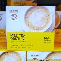 NOBRAND Milk Tea Original Taiwan 22g x 10pc | 노브랜드 오리지널 밀크티 대만 20g x 10개입, 22g x 10봉지