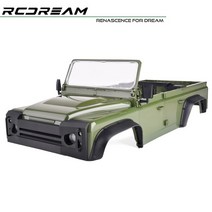 승합차 suv 루프랙 RCDream 와일드 디펜더 RD110 하드 바디 오픈 버전 324mm 휠베이스 TRX4 업그레이드 옵, 01 RoverGreen Body