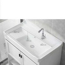 세면대 하부장 카운터 미니 세면대 개수대 탑볼 욕실, 수도꼭지 o 원형 거울