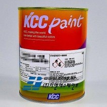 KCC 유크릴 유성형광페인트 형광 황색1L