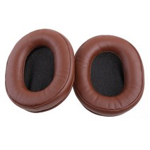 1Pair 교체 부드러운 가죽 이어 패드 스폰지 폼 귀 쿠션 커버 Steelseries Arctis 3 5 7 헤드폰 헤드셋, 갈색