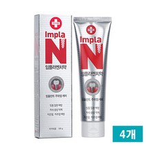[ 임플란트 케어 전용 ] 임플라엔 잇몸케어 치약 180g 주위염케어 입냄새 제거 치약, 180g x 4개