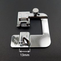 1Pcs Hemming Presser Foot 재봉틀 부품 압착 프레스 피트 형제 가수 압연 된 밑단 액세서리 9mm-25mm, 02 13mm