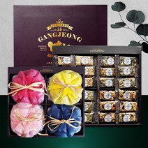 [코즈앤푸드] 수제강정 선물세트 수제 땅콩 호두 강정 견과류바 선물용 추석 명절 선물세트 보자기, [코즈앤푸드] 강정 선물세트 3호, 1개, 960g