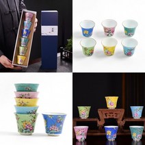 50ML 6P 도자기찻잔 보이차잔 보이찻잔 부부찻잔 사무실찻잔, 상세페이지 참조