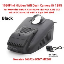 사이드 백 미러 카메라 전방 후방 카메라 차량용카메라HD 자동차 비디오 레코더 Wifi DVR 대시 캠 메르세데, 03 DVR Two Lenses_02 32G