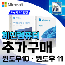 체인컴퓨터 윈도우 추가구매 윈도우10 윈도우11 정품 라이센스, 윈도우10 Home DSP
