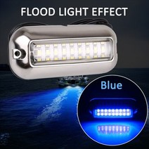 요트 보트 항해등 50w 수중 빛 스피드 조명 27 led 탐색 조명 해양 트랜 섬 라이트 rvs 액세서리, 푸른