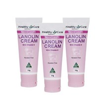 Healthy Care All Natural Lanolin Cream 헬시케어 올 내추럴 라놀린 크림 튜브 30g 3팩