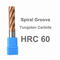 YZH 카바이드 리머 HRC50 HRC60 나선형 홈 공차 0 0.005 내부 찢어진 하렌드 스틸 메탈 커터 CNC 10.01mm ~ 12.09mm, 11.92x40x80-6F, HRC60 Spiral groove