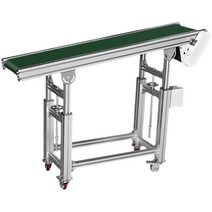 컨베이어벨트 미니 라인 택배 대차 자바라 카트 고소작업대 벨트 구루마 팔레트 리프트, 플랫폼이있는슬로프-길이1.5m보강형, 400mm