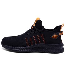 안전화 안전 신발 방한 작업화 공사 현장 산업용 가벼운 경량 통풍 방수 볼넓은 남성 saftey with steel toe work shoes 통기성 슬립 캐주얼 부츠 노동