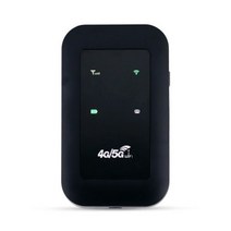 유심라우터 4G Lte 포켓 와이파이 라우터 자동차 모바일 핫스팟 무선 광대역 잠금 해제 모뎀 리피터 네트워크 확장기 Sim 카드 슬롯, [02] black
