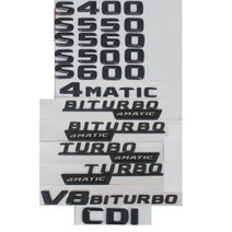 3D 메르세데스 벤츠 W221 W222 S280 S300 S320 S350 S400 S450 S500 S550 S560 S580 S600 S650 S680 4MATIC 엠블럼, 1개, 1pair BITURBO AMG, 단일