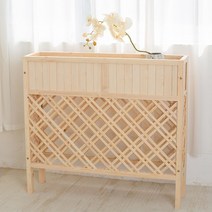 펜스 울타리 카페 방부목 목재 조립형 깔끔 모던 가정, 원목 길이 120 높이 90cm 폭 25