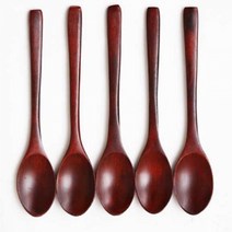 옻칠티스푼5p 나무티스푼 옻칠조리도구 커피티스푼